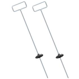 Saysurey Fas-saysurey-0724 2 Pcs Asphalt Depth Gauge 30 Inch Adjustable Metal Silver