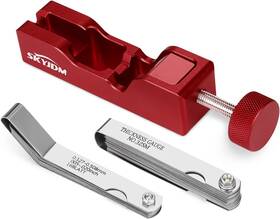 Spgt0926 Skyjdm Universal Spark Plug Gap Tool With 32 Blades Feeler Gauge And 16 Red