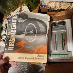 21091 Snap-on Magnetic Caster- Camber Gauge Wa40 2ab #th Original Packaging And Manual