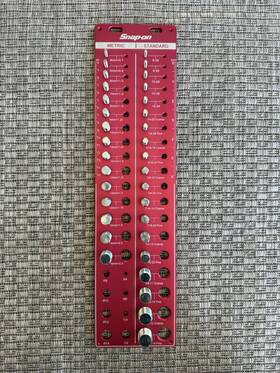 27817 Snap-on Tools Thread Checker Gauge Metric Sae Aluminum Red