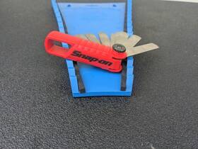 Fbsg325 Snap-on #bk820 Tools New 25pc Step Ground Feeler Gauge Set