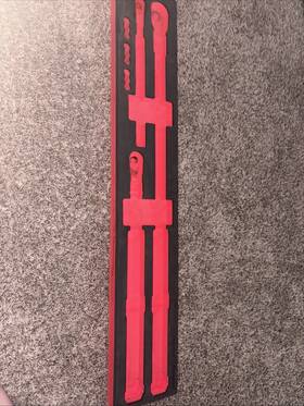 Fmtq04bdt Snap-on Tools Red Foam Tray For 3pc Atech Digital Torque Wrench Set Fmtq04b