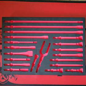 Phg1020bkfr Snap-on 20-piece Air Hammer Bit Set Foam Organizer -