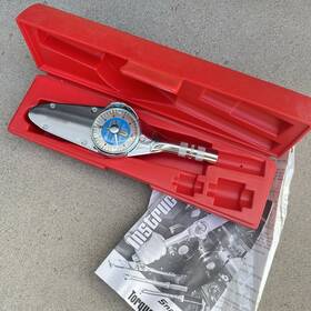 Snap On Tesi10fu 1/4 Inch Drive Blue Dial Torqometer Torque Wrench 8 With Case And Instructions