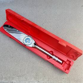 Snap-on Tesi200fu 1/2 Inch Drive Blue Dial Torqometer Torque Wrench 16 With Case