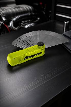 Snap-on Tools Fbsg325hv 25 Step Ground Flat Blades Feeler Gauge Combination Sae/metric Hivis