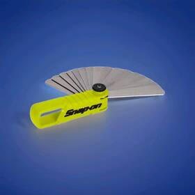 Snap-on Tools Fbsm325hv 25 Straight Metric Blade Feeler Gauge Set Hivis New