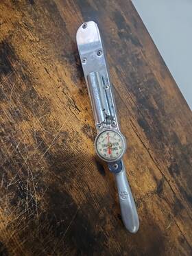 Snap-on Tq-50-afl Vintage Torqometer 3/8 Torque Wrench
