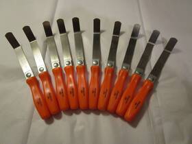 Ya333o Snap-on Tools 10x Orange Handle E-z Grip Feeler Gauge Complete Set Usa