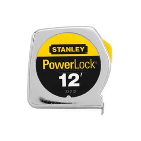 33-212 Stanley 33 212 Power Lock Tape Rule With Metal Case 1/2 Inch X
