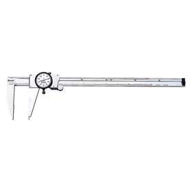 120b-12 Starrett 120 Series To 12 Inch Sae Stainless Steel Dial Caliper W Long Nib Jaws