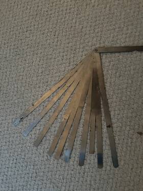 001-10 Starrett 172-e Feeler Guage 17280 Brand 10 Piece .001-10