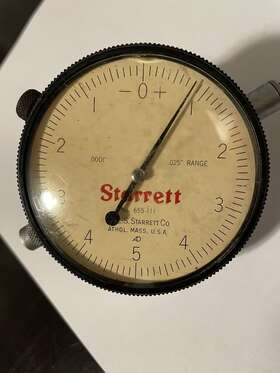 655-111 Starrett Dial Indicator Model .0001 Inch X .025 Range