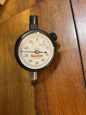 81-231j Starrett 81 Series To 0.125 Inch Sae Dial Indicator