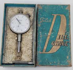 Ai-921 Teclock & Mighty Mag 0-1 Inch 0-100 2 Dial Wf Precision Agd Indicator Machinist