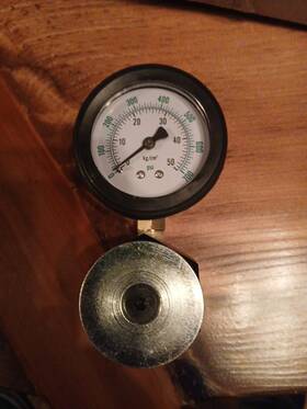 Vgqp1244 Vg-auto 66834 Universal Mini Valve Spring Pressure Tester Gauge 0-700 Psi - 0-50 Kg/cm2