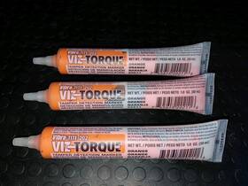 Vibra Tite 745619202116 3 Tubes Vibra-tite 202 Viz-torque Tamper Detection Markers Orange New