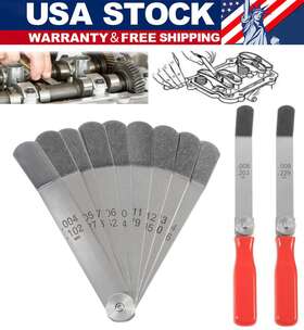 Vtqp280us01 Vt-motor A308 Offset Valve Tappet Gauge Set 11-blade 0.004 Inch To 0.014 With Two Red Handles
