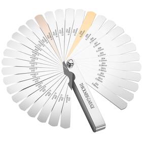 Wi22 Ch009 32 Blade Feeler Gauge Dual Metric And Sae Reading Combination Gap Thickness Tool