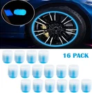 16X Glow-in-the-dark Tire Nozzle Cap Rod Cover Illuminated Pressure Usa. Fixed Price $9.09.