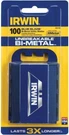 Irwin 100 Pack Blue Bi Metal Utility Knife Blades Sharp And Flexible Edge. Fixed Price $35.97.