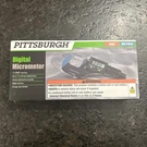 New Pittsburgh 63647- Digital Sae/metric Micrometer Free Shipping. Fixed Price $24.99.