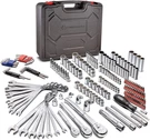 200 Piece 1/4-INCH, 3/8-INCH, And 1/2-INCH Drive Mechanics Tool Set With Sae. Fixed Price $276.55.