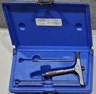Central Tools 6240 No 103 2-1/2" Base 0-3" Range Depth Micrometer W/case Used. Fixed Price $20.00.