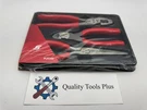 Snap-on New PLR300 3-PIECE Pliers/cutters Set Red. Fixed Price $200.00.