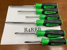 Snap-on Tools Usa New 6PC Green Soft Grip Combination Screwdriver Set SGDX60BG. Fixed Price $184.95.