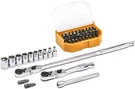 Gearwrench 45 Pc. 1/4" Drive 6 Pt. Standard Slim Head Mechanics Tool Set, Metric. Fixed Price $79.41.
