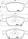 Brembo Brake Pad Set, Disc 28 076. Fixed Price $67.98.