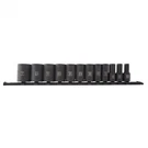 Sunex 3337A Piece 3/8 Inch Dive 12PT Sae Semi-deep Impact Socket Set On Rail. Fixed Price $56.91.