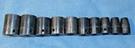 10 Snap-on Sockets 1/2" Drive Impact 6 Point Sae Series Tool 3/8" Thru 1" Set. Fixed Price $100.00.
