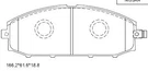 Asimco Brake Pad Set KD1764. Fixed Price $39.00.