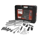 Craftsman 230-PIECE Silver Finish Standard Metric Mechanics Tool Set Pc #165. Fixed Price $133.40.
