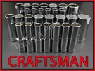 Craftsman Hand Tools 28PC Deep 1/2 Sae Metric Mm 12PT Ratchet Wrench Socket Set. Fixed Price $101.51.