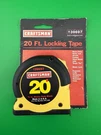 Craftsman Vintage 20FT Yellow Tape Measure 39697 Nos. Fixed Price $70.00.