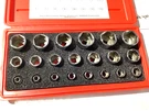 New Nos Snap-on 3/8" Drive Thru 26 Mm 21-PC 6-POINT Shallow Socket Set. Fixed Price $424.99.