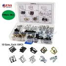 100PCS Auto Car Dashboard Trim Clips Metal Panels U-clip Retainer Fixing Rivets. Fixed Price $16.14.