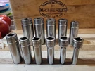 Snap-on Pc. 3/8" Dr. 6 Pt. Sae Deep Socket Set 211SFSY. Guc. Fixed Price $110.00.