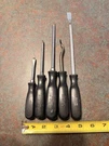 Snap-on #CSA10 11.5 Gasket Scraper 7 CP3A Cotter Pin Puller Screwdrivers. Fixed Price $68.00.