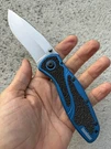 Kershaw 1670NBSW Usa Ken Onion Blue Blur Stonewashed Assisted Open Knife, Rare. Fixed Price $87.95.