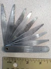 Vintage Blue Crown Feeler Gauge With (2) E9 Plugs 1920'S 1930'S. Fixed Price $15.00.