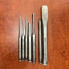 Snap On Chisels And Punches; PPC824A PPC19 PPC108 PPC4A PPC3A PPC104A PPC203A. Fixed Price $65.00.