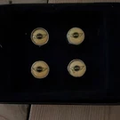 Genuine Mini Cooper Emblem Logo Silver Tire Valve Stem Caps Set Of 4 New. Fixed Price $35.00.