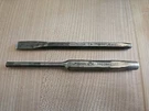 Snap On Mechanics Lot 5-3/4" 1/4 Pin Punch PPC108A & PPC812A 3/8 Chisel. Fixed Price $28.00.