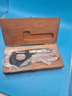 Vintage Scherr-tumico, Inc. 0-1 Inch Micrometer Caliper Made Usa Wood Case. Fixed Price $49.99.