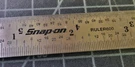 Snap-on Tools Usa New 6" Straight Edge 1/32" & 1/64" Grad. Steel RULER600. Fixed Price $25.95.