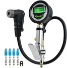 Digital Bicycle Tire Inflator Gauge Presta Schrader Air Compressor Tool. Fixed Price $39.04.